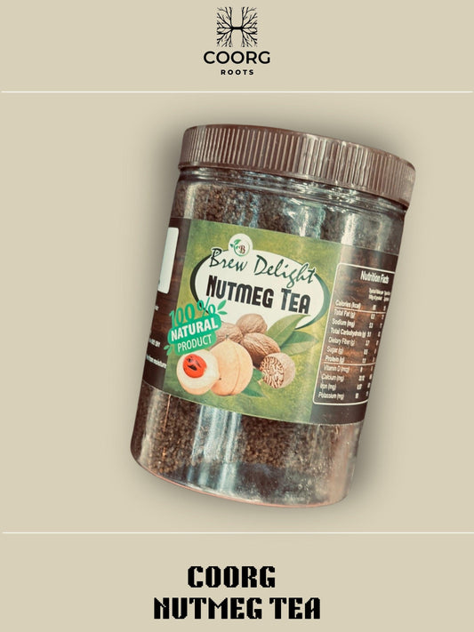 Nutmeg Tea Powder bottle from coorg roots