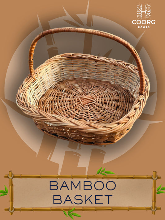 Handwoven Eco-Friendly Bamboo Basket