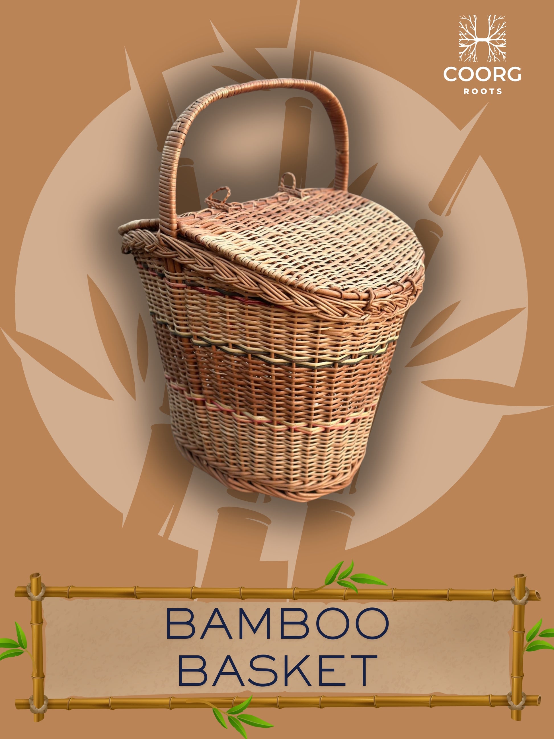  Bamboo Laundry Basket. 