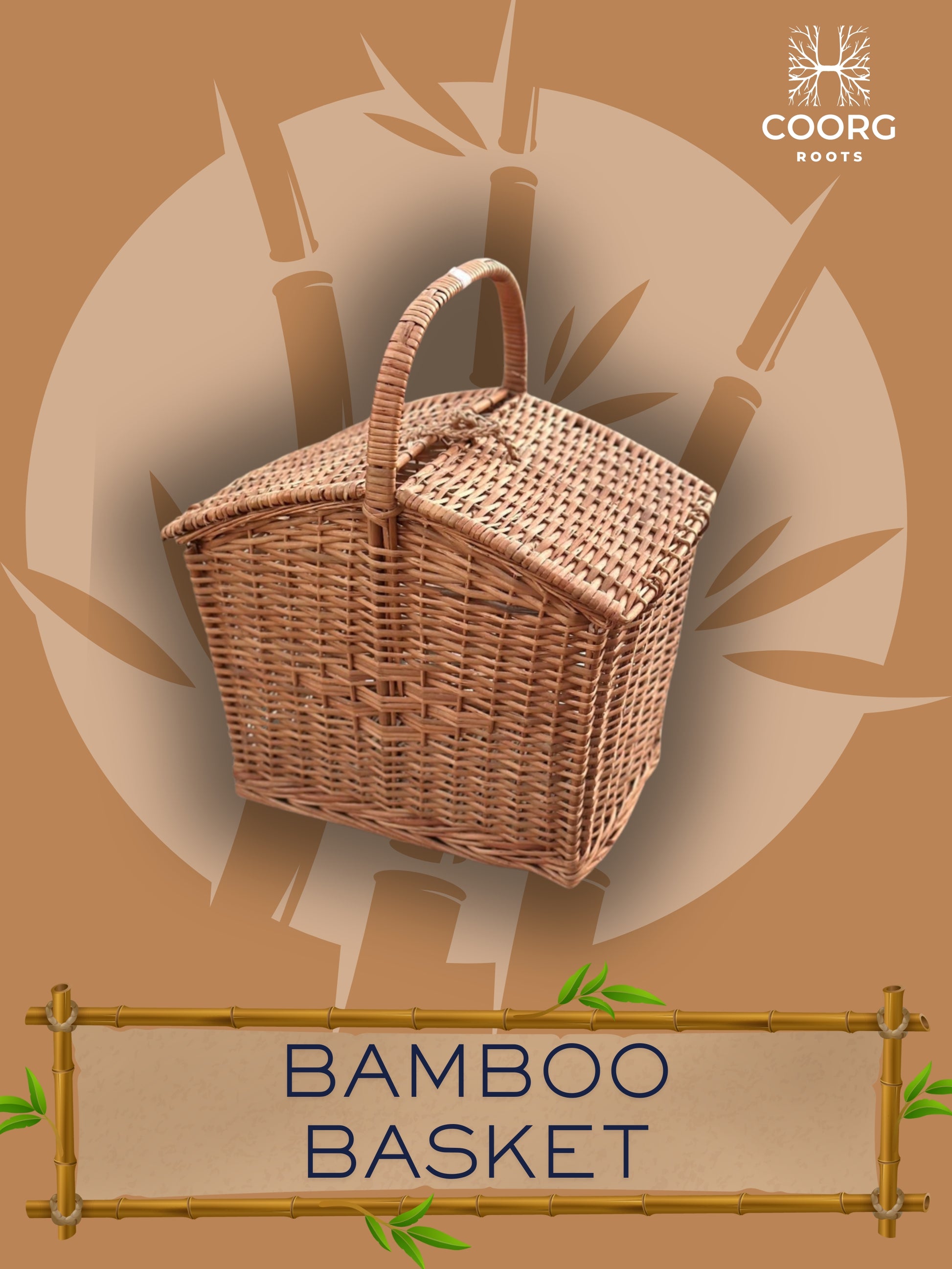 Bamboo Storage Basket – Eco-Friendly & Versatile