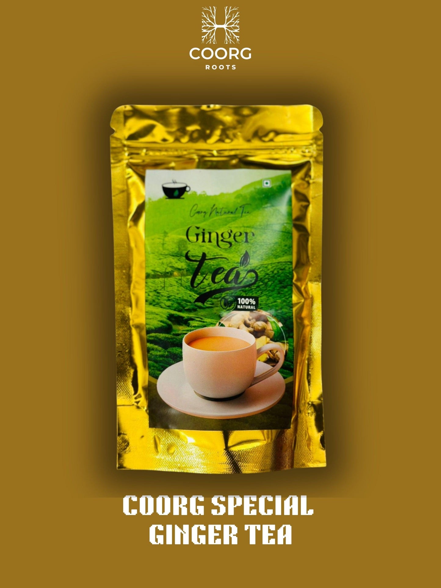 Coorg Natural Ginger Tea powder packet