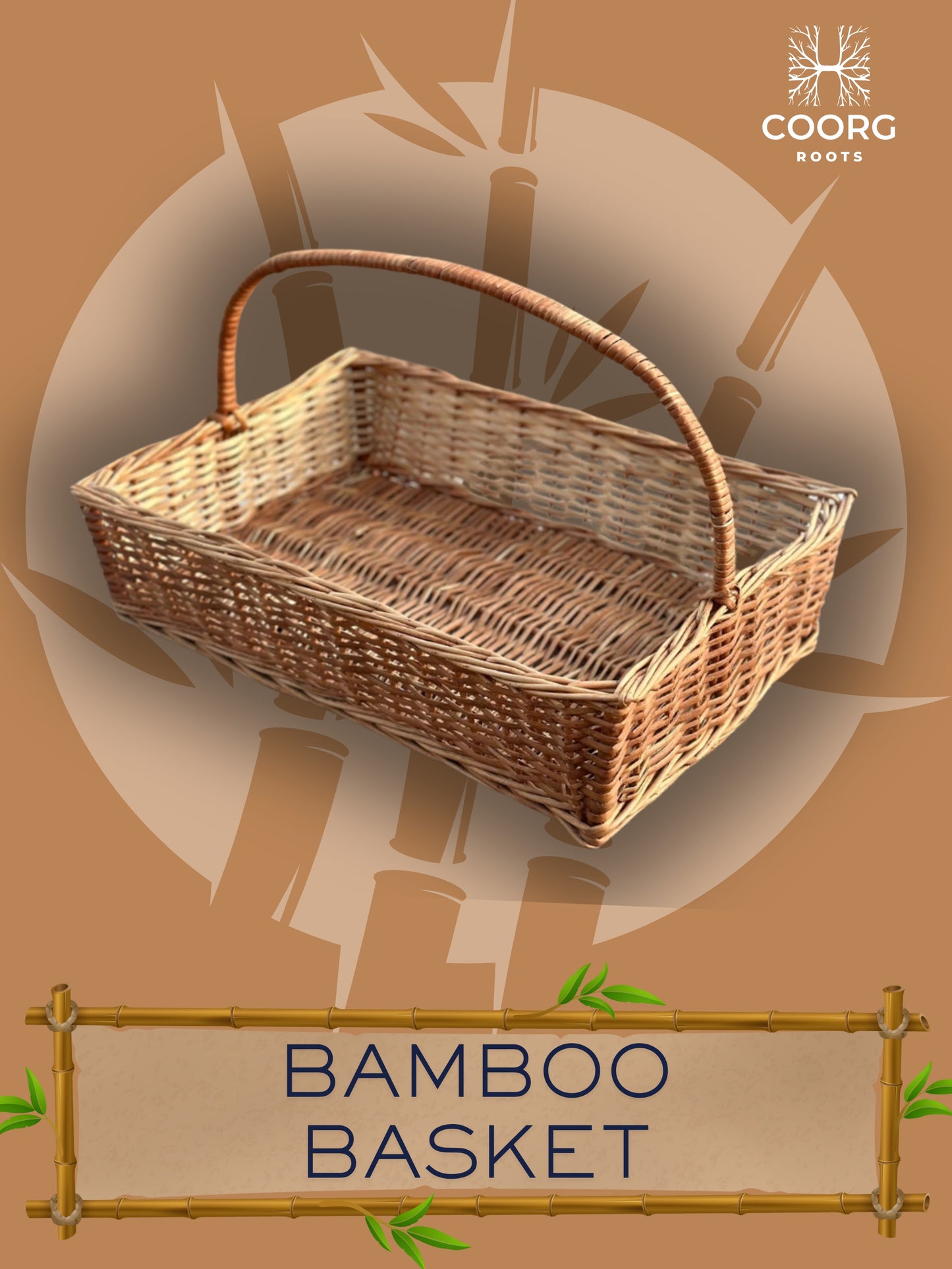 Eco-Friendly Bamboo Gift Basket – Handwoven & Elegant