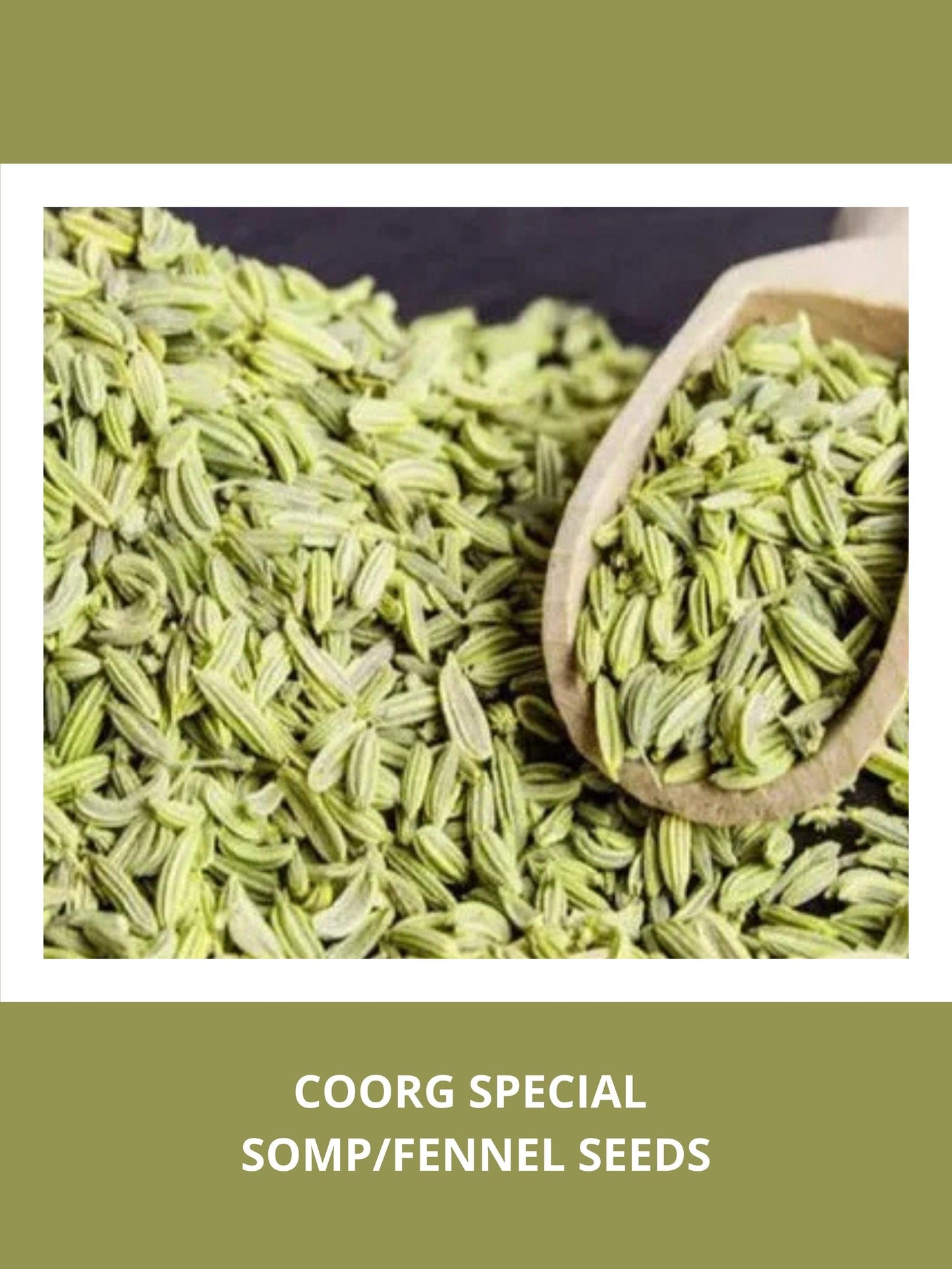 Somnifen seeds, also known as fennel seeds, displayed in a vibrant cororg special packaging. 